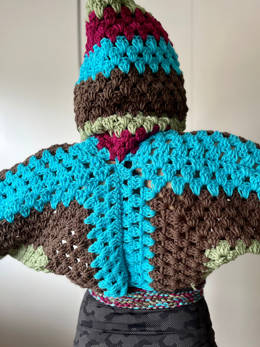 Crochet Hooded Bolero XS-M