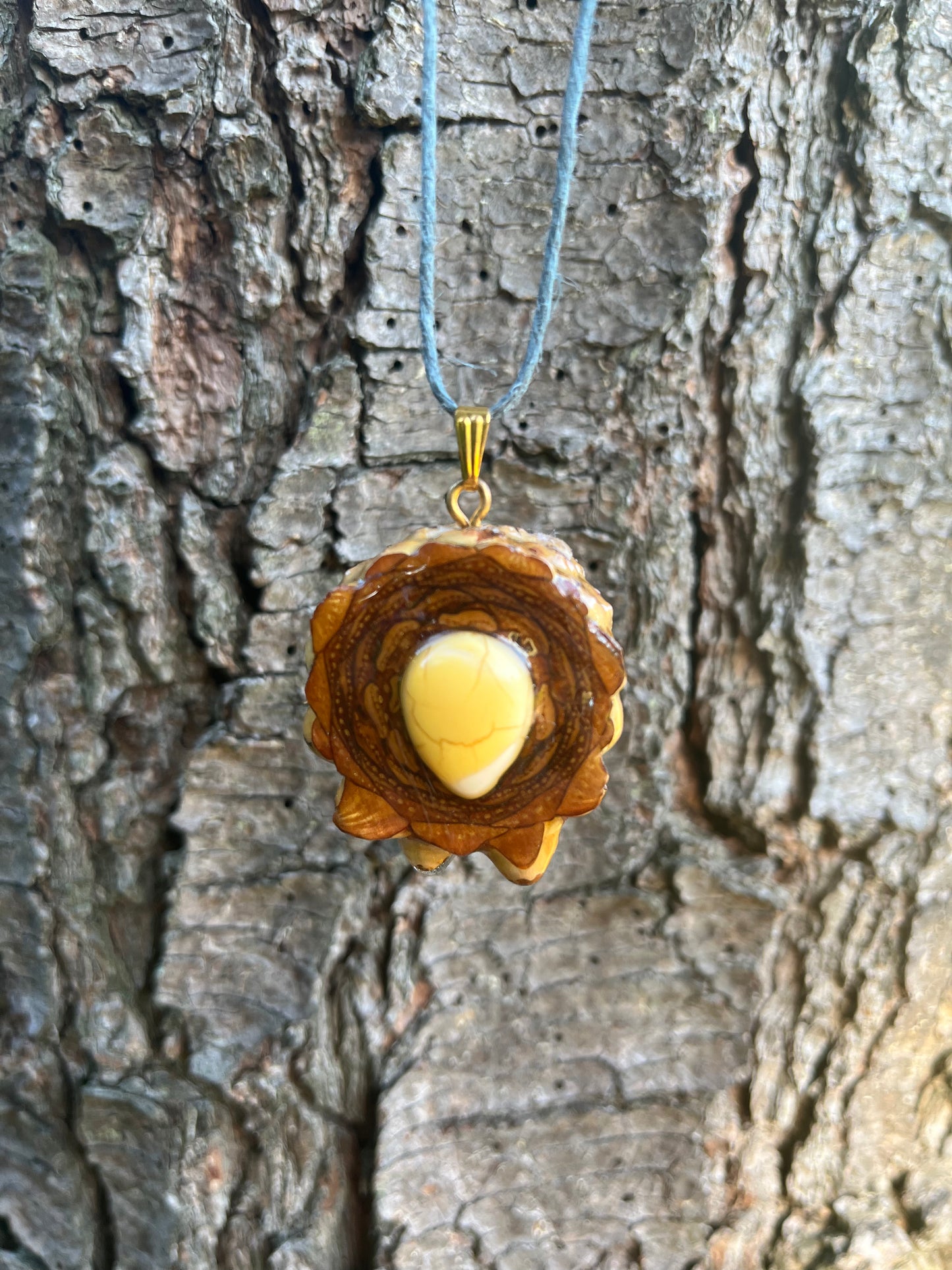 Mini Sunshine Pinecone Pendant
