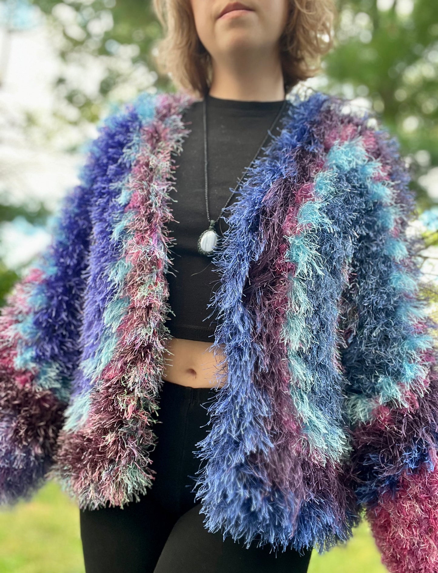 Eye Lash Party Cardi PDF Pattern