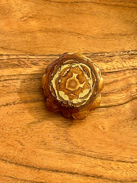 Small Blue Eyeball Pinecone Pendant