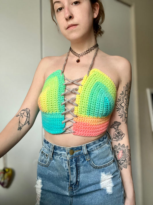 Retro Stripe Princess Top XS-XL