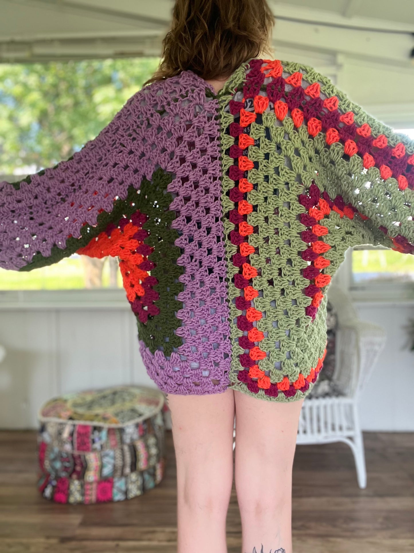 Scrap Yarn Campfire Cardigan XS-L