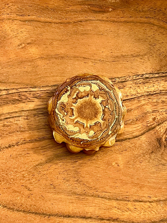 Large Trippy Heart Pinecone Pendant