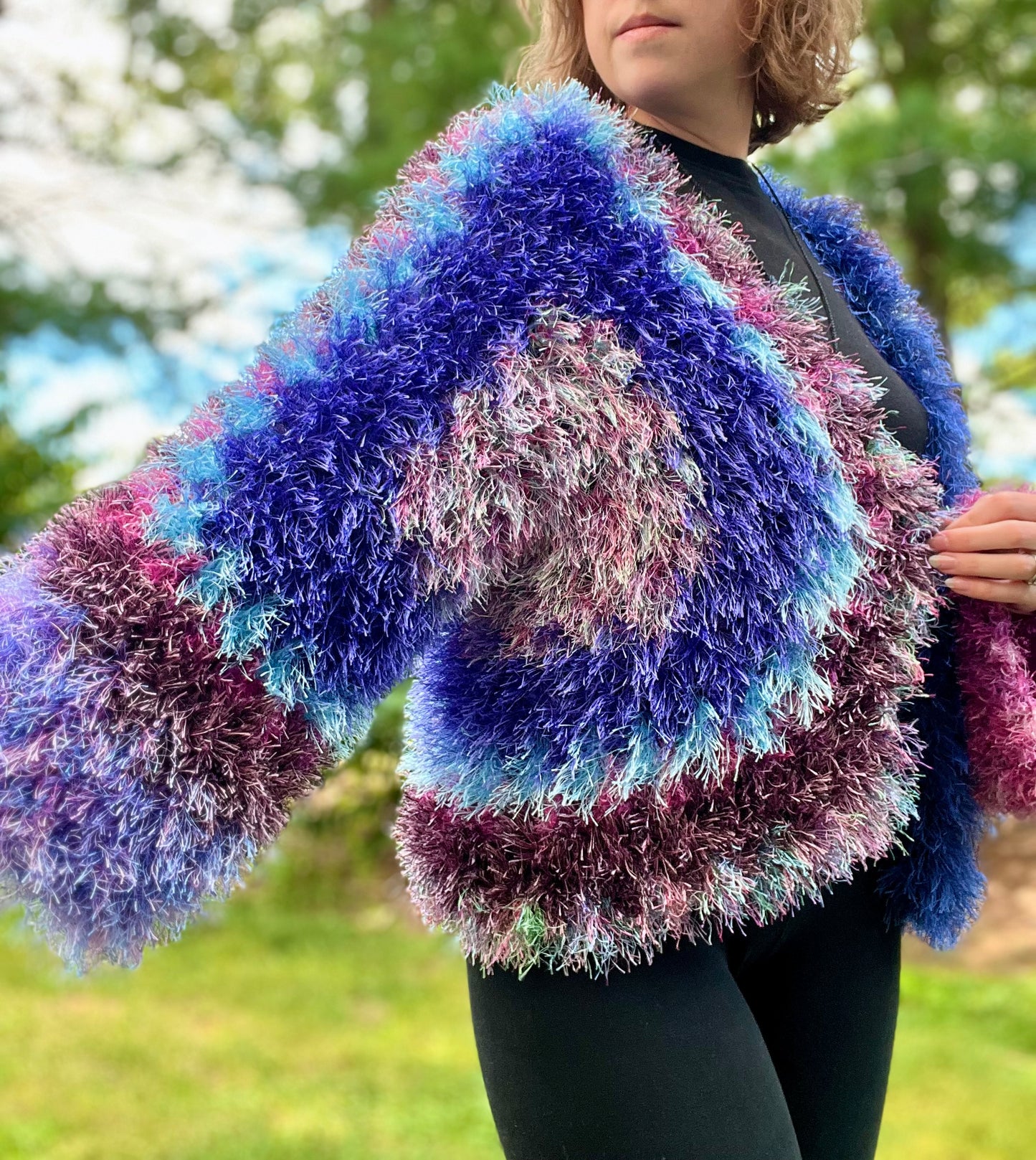 Eye Lash Party Cardi PDF Pattern