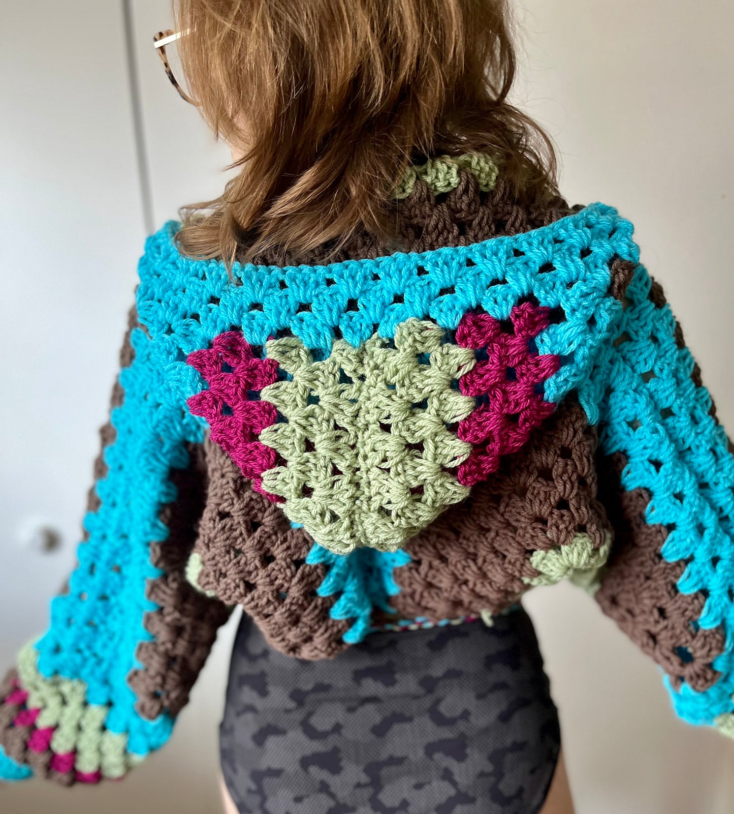 Crochet Hooded Bolero XS-M