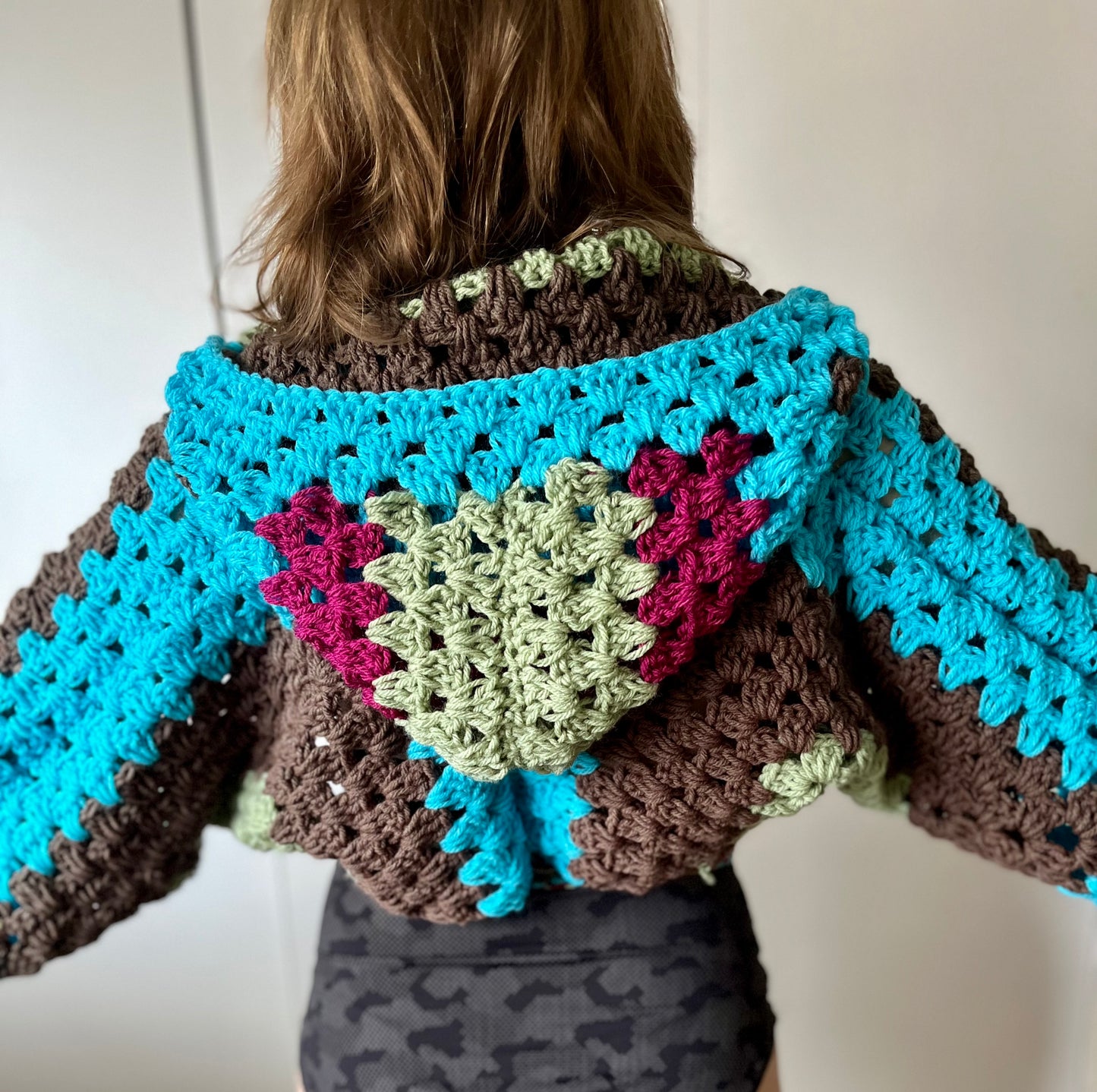 Crochet Hooded Bolero XS-M