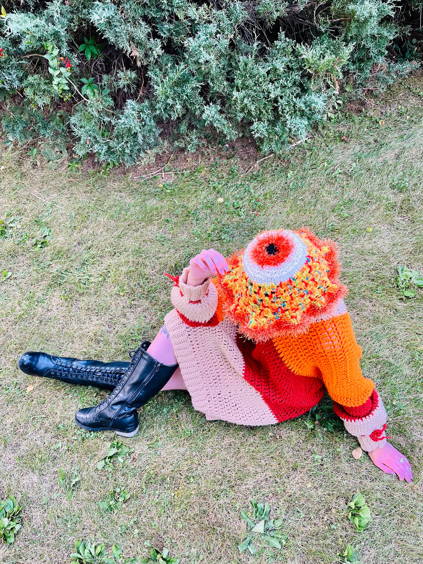 Orange Eye Perspective Bucket Hat