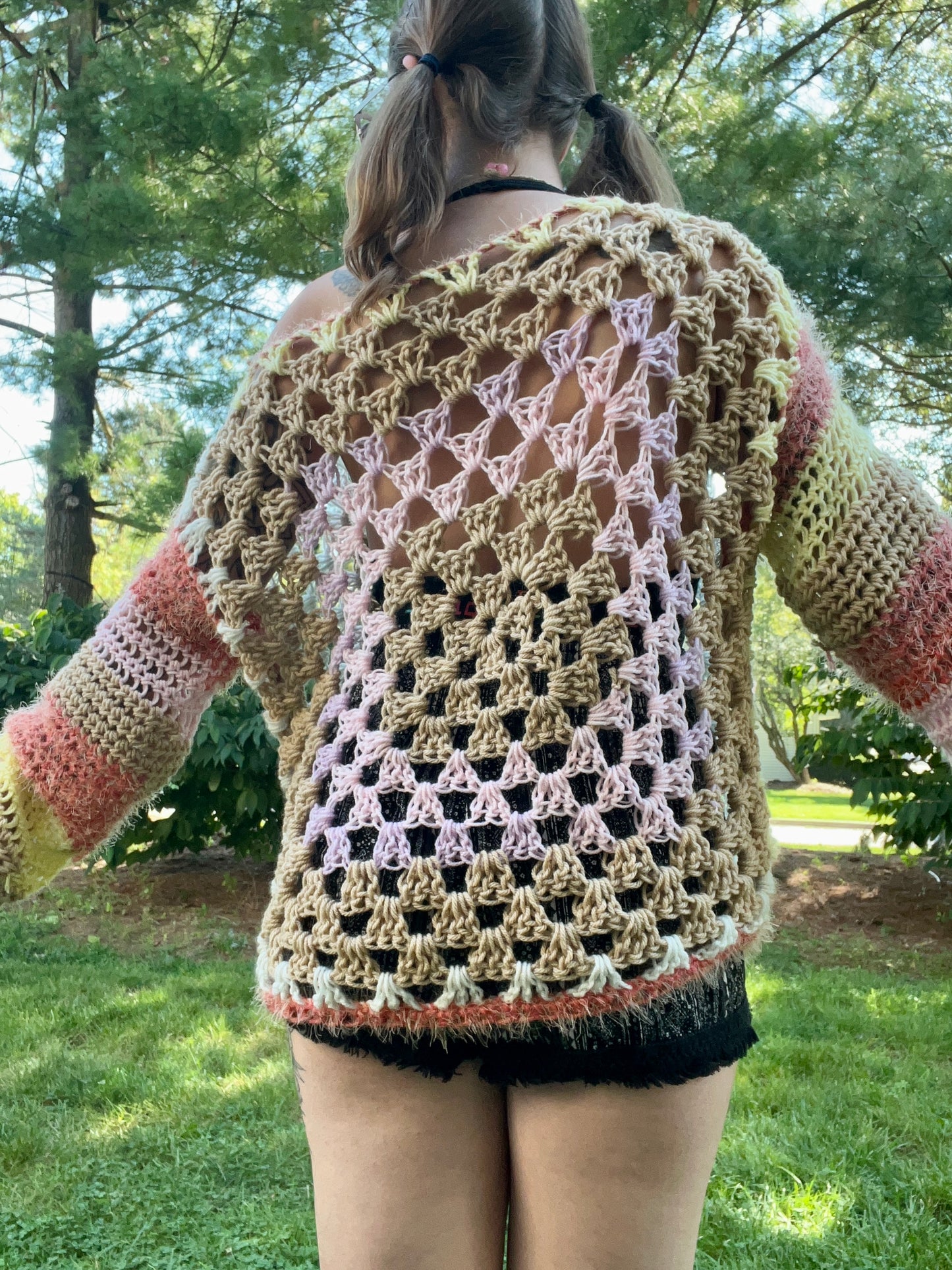 Scrappy Textured Evil Eye Pullover sizes XS-L