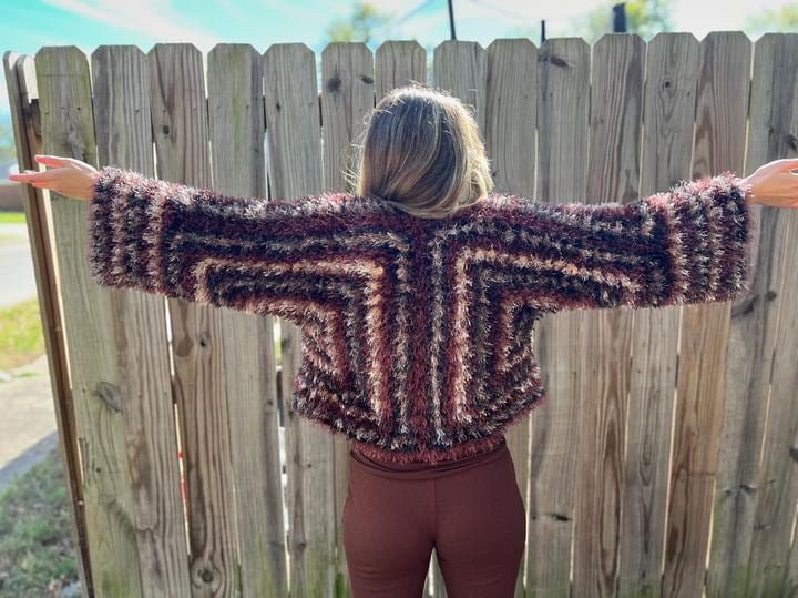 Eye Lash Party Cardi PDF Pattern