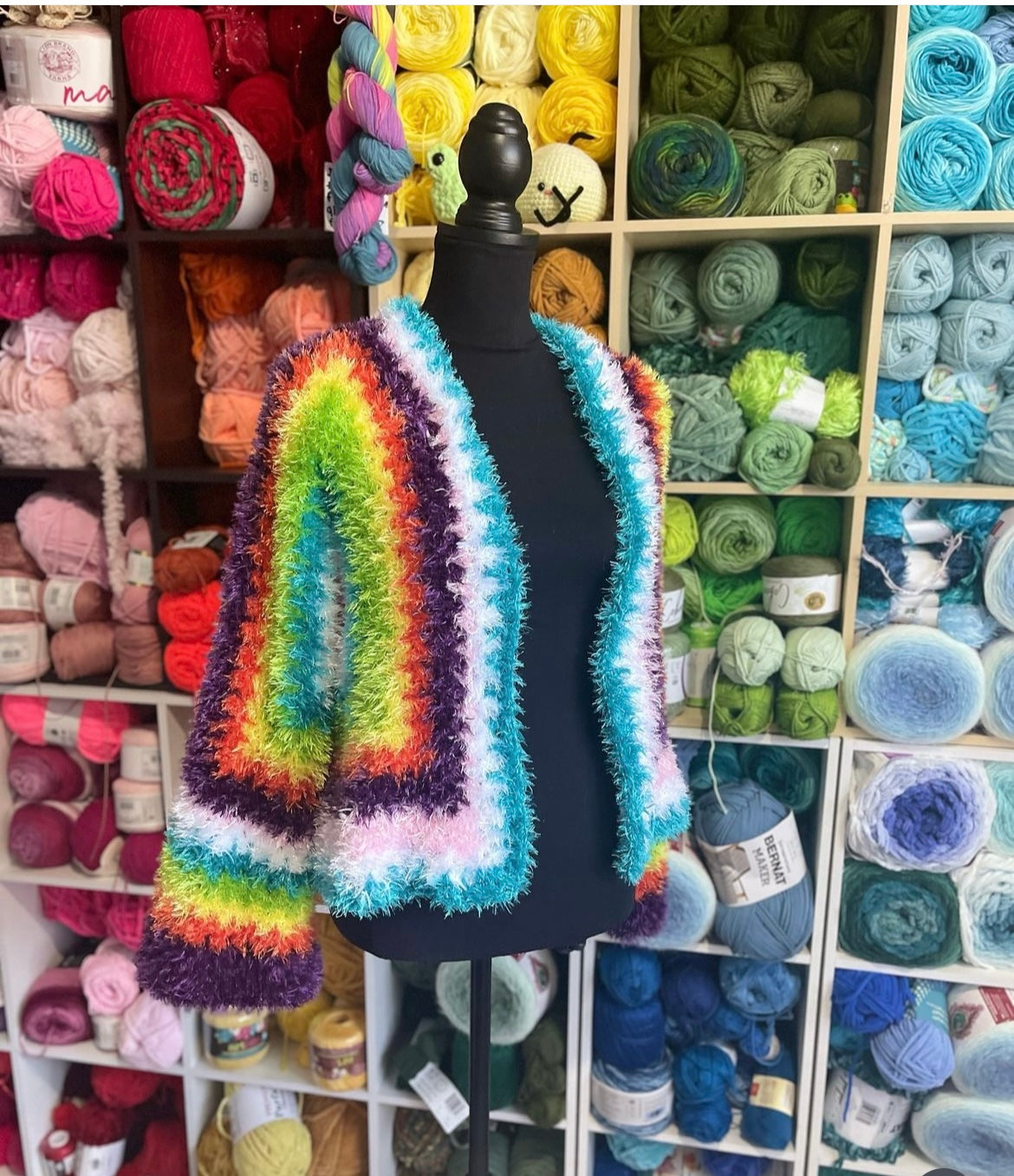Eye Lash Party Cardi PDF Pattern