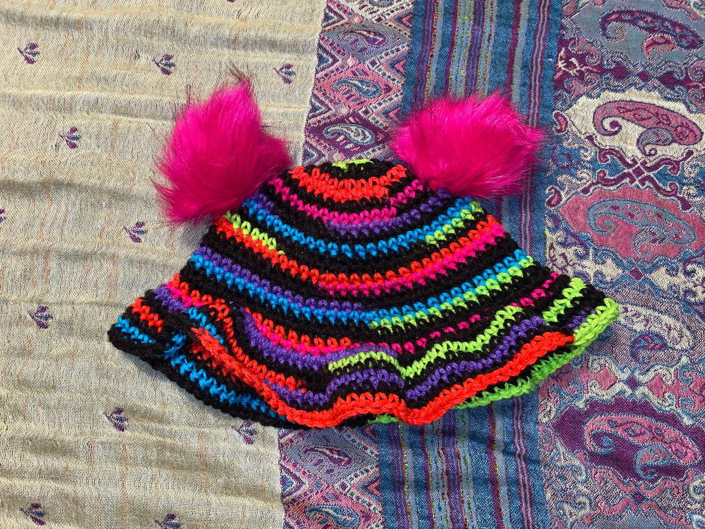 Neon Aikido Cap Bucket Hat