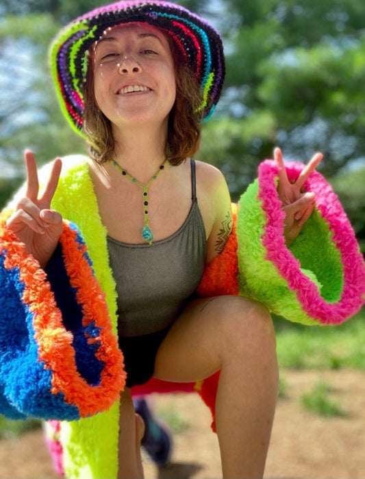 All Over Boujee Faux Fur Cardigan