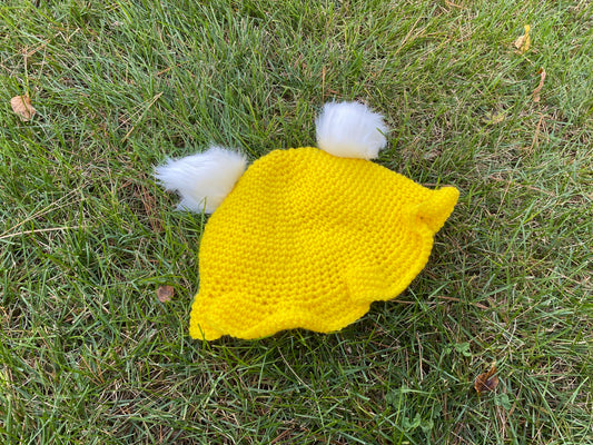 Yellow and White Aikido Cap