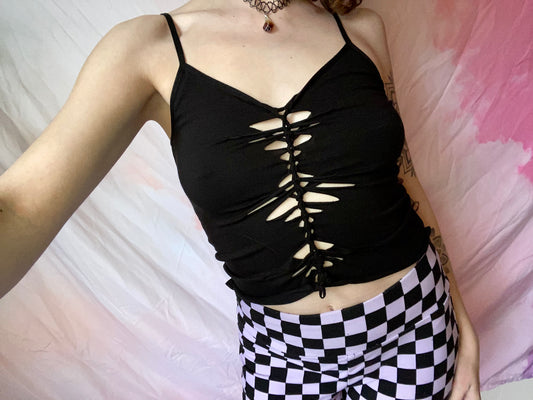 Oona Gothic Babe Slit Weave Shirt