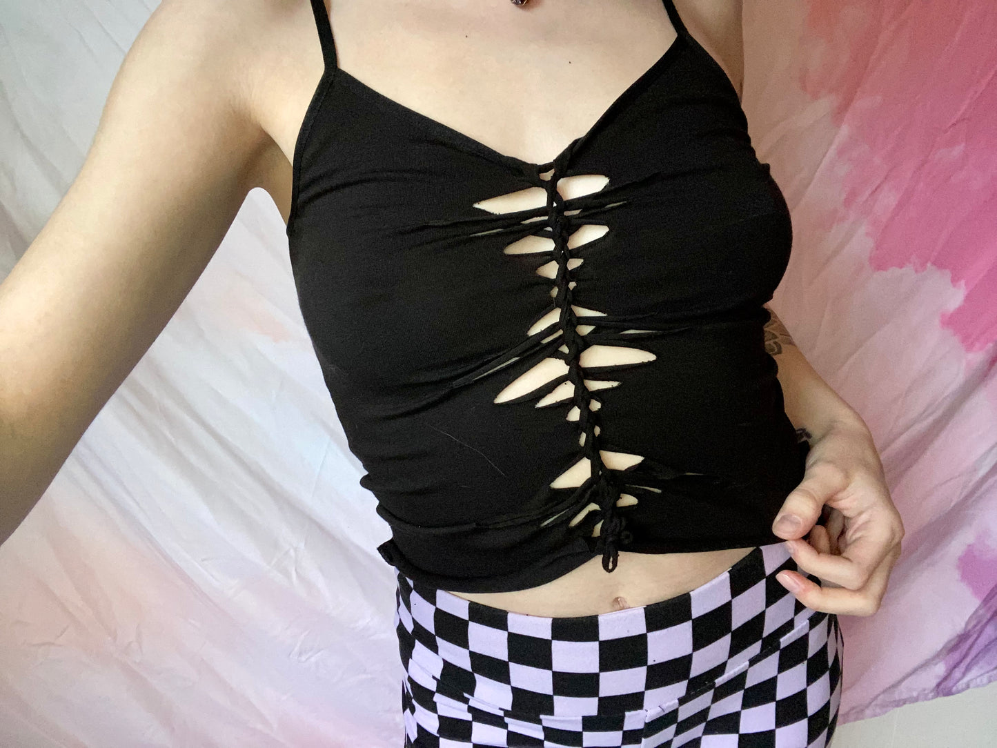 Oona Gothic Babe Slit Weave Shirt