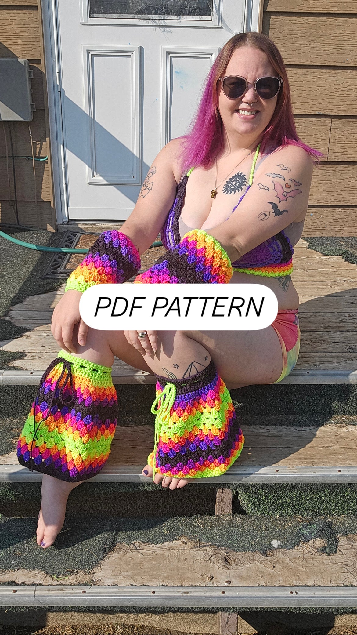 Knotical Flare Arm and Legwarmers PDF Pattern