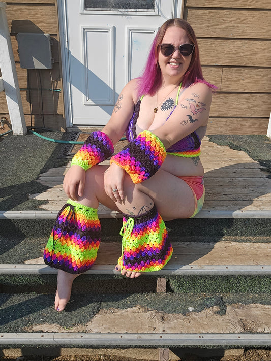 Knotical Flare Arm and Legwarmers PDF Pattern