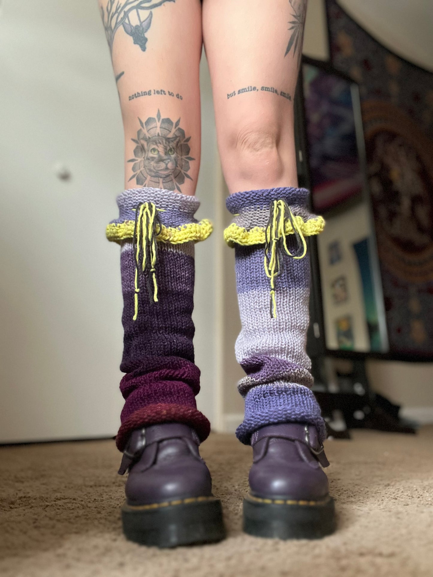 Grape Punch Knit Leggies