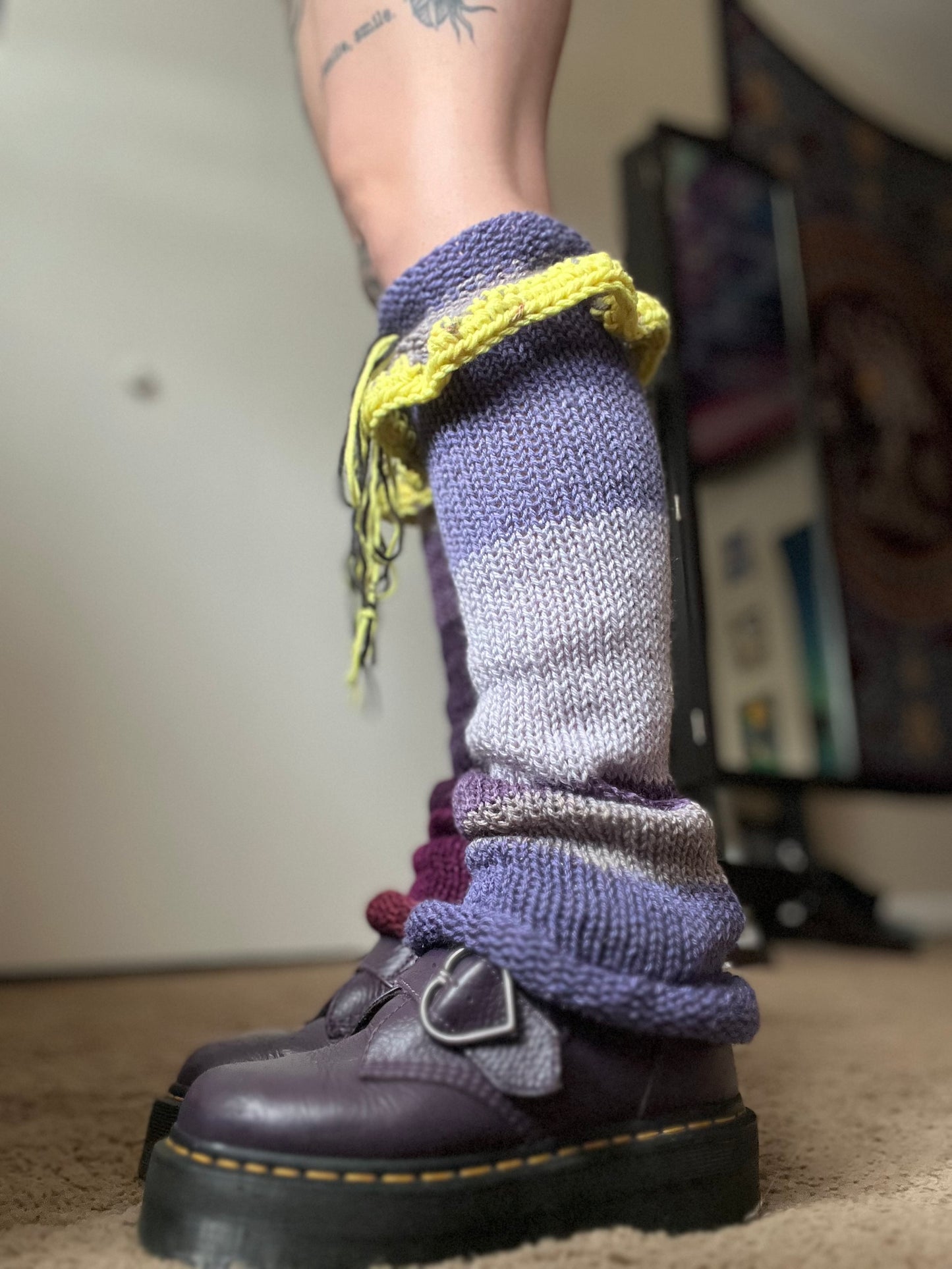 Grape Punch Knit Leggies