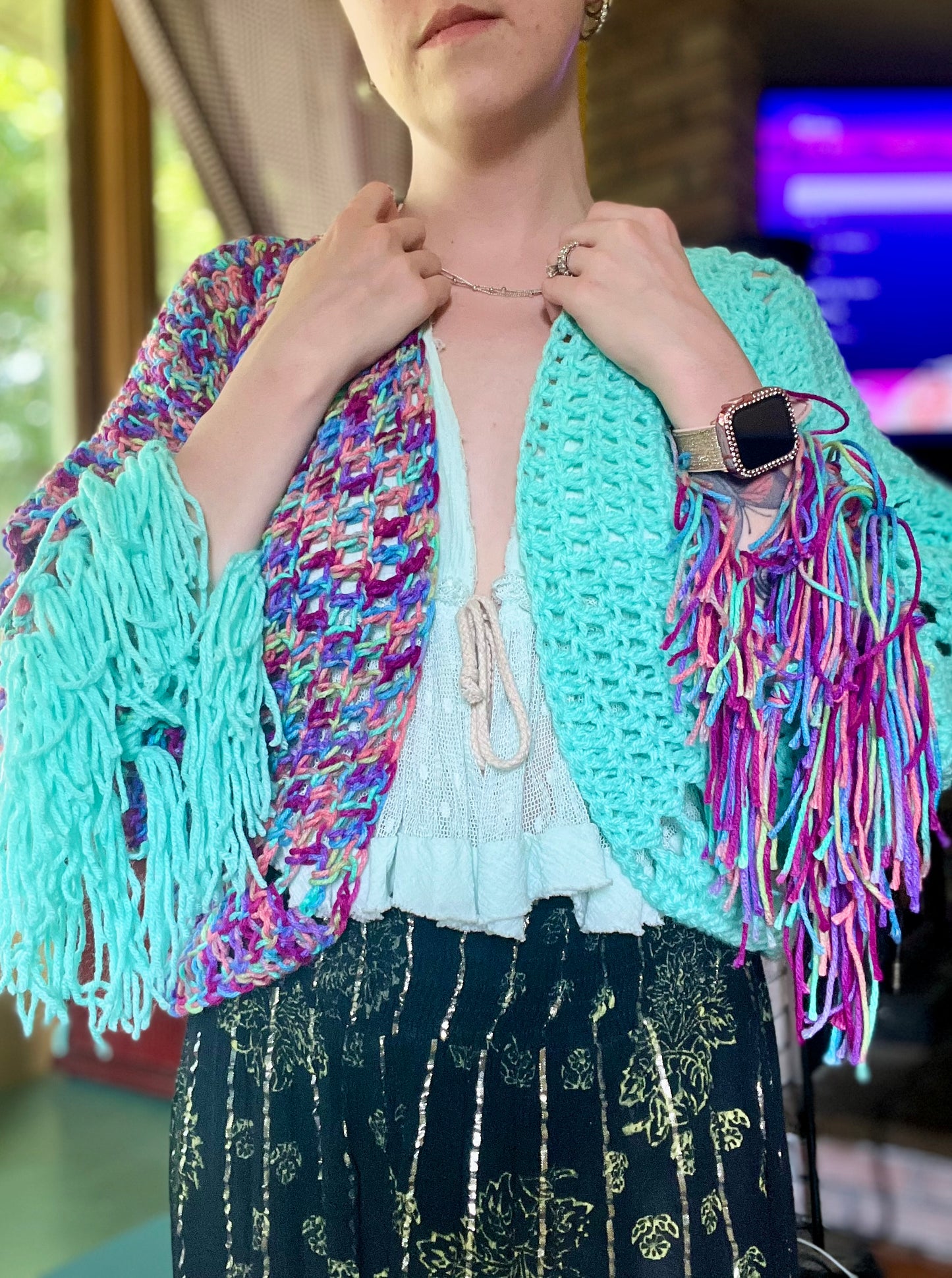 Fringe Fantasy Shrug XS-L