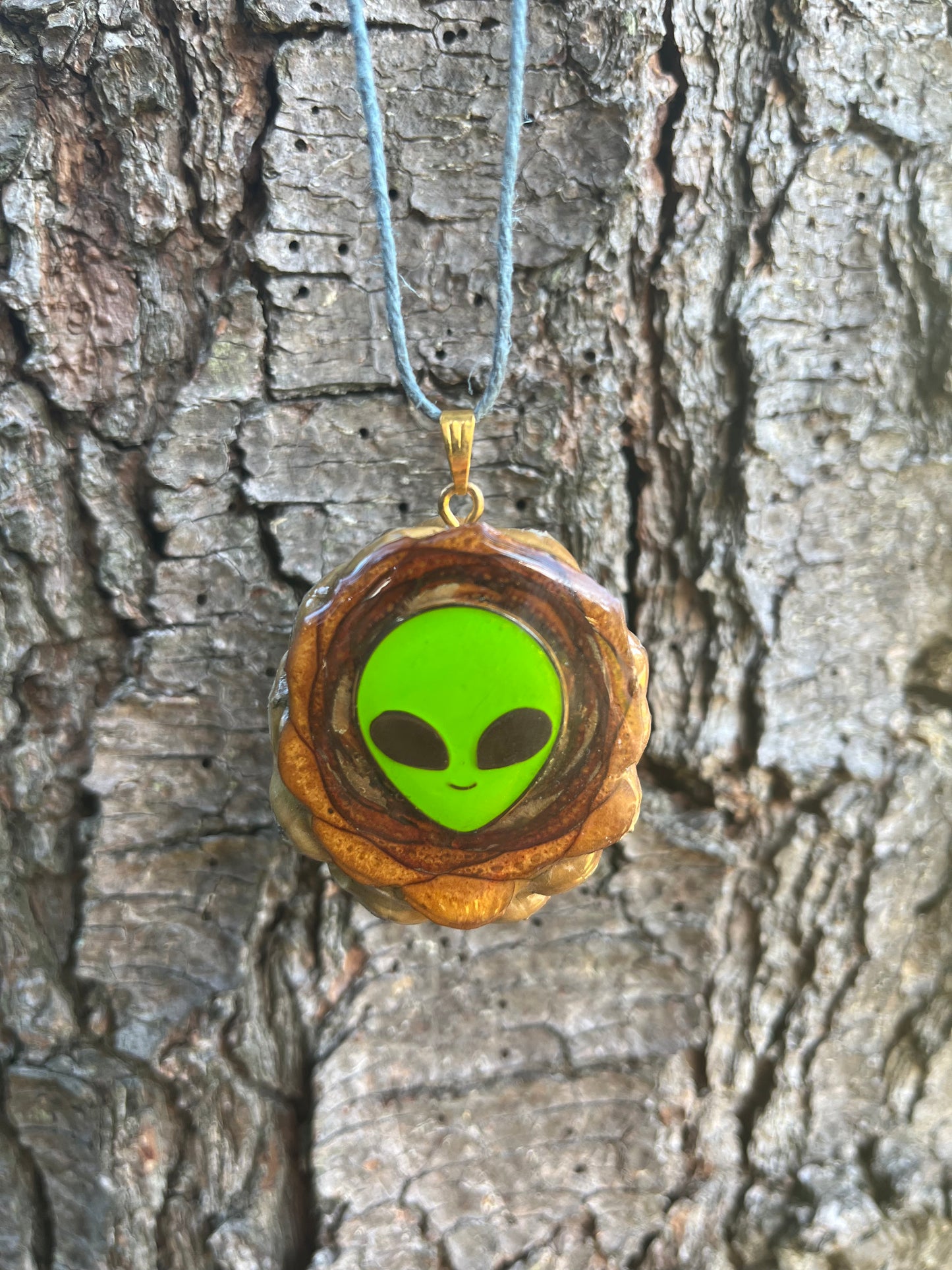 Alien Pinecone Pendant