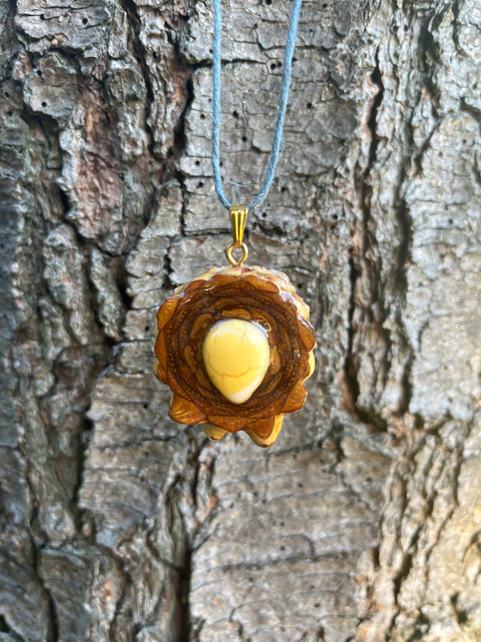 Mini Sunshine Pinecone Pendant