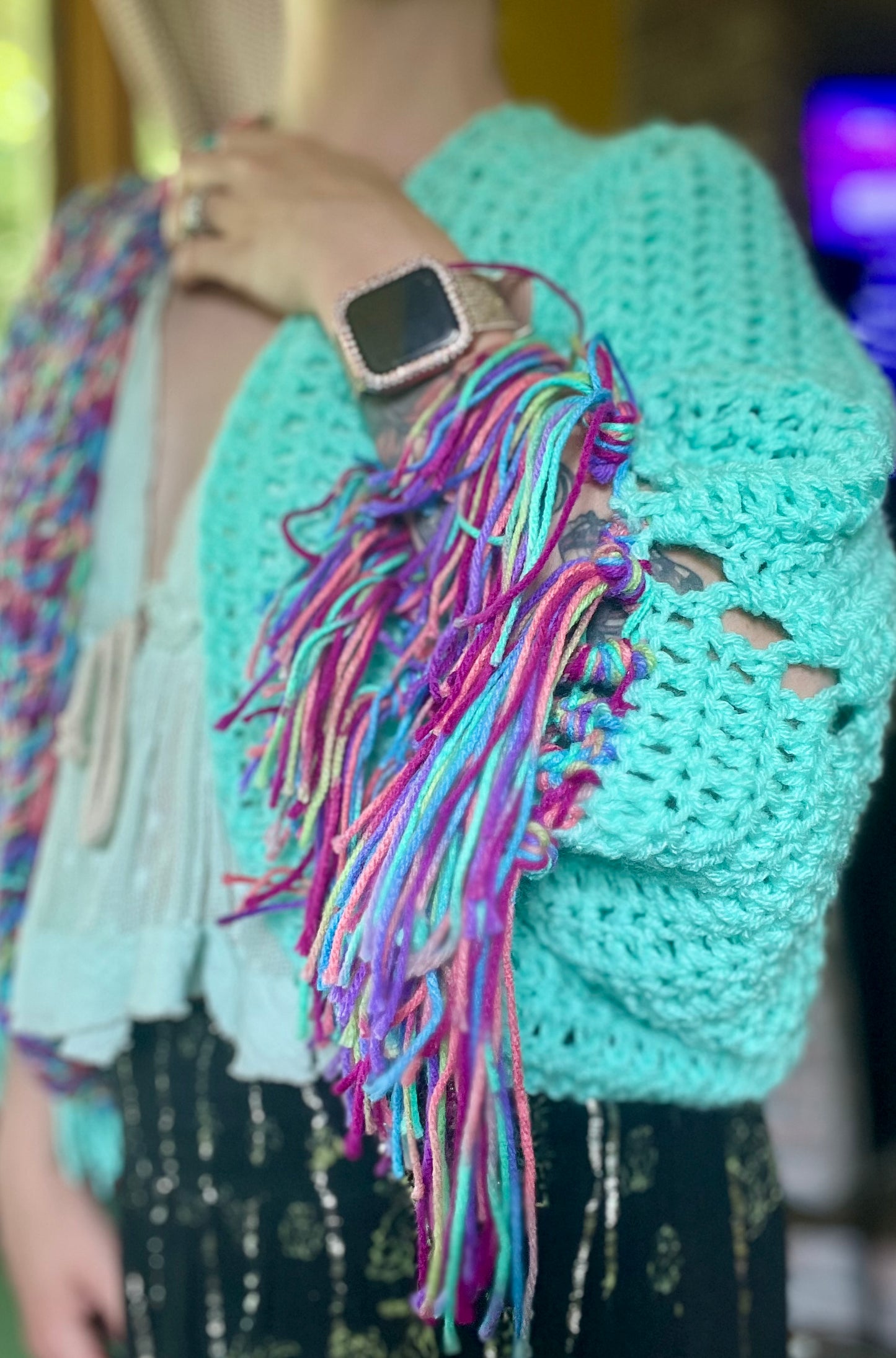 Fringe Fantasy Shrug XS-L