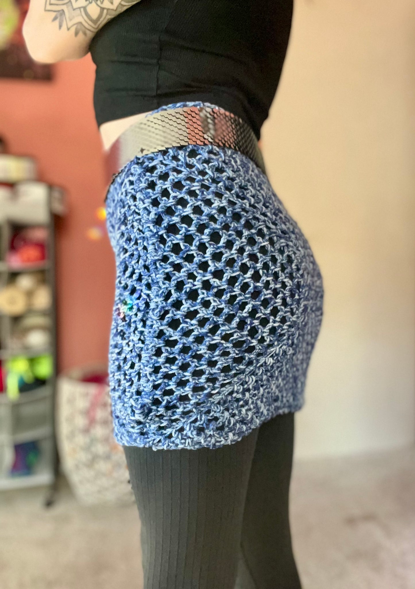 Fishnet Fantasy Skirt XS-M