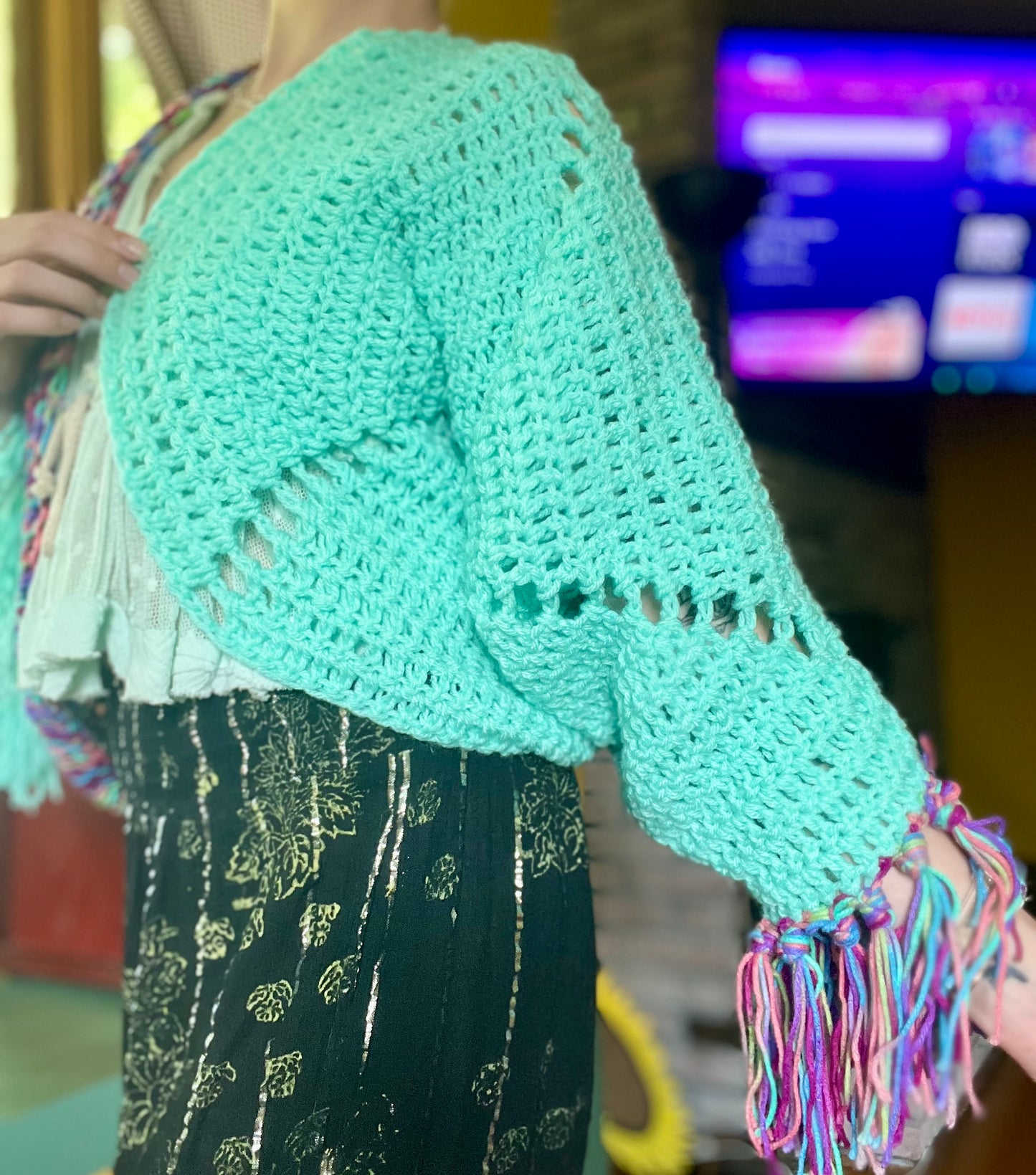 Fringe Fantasy Shrug XS-L