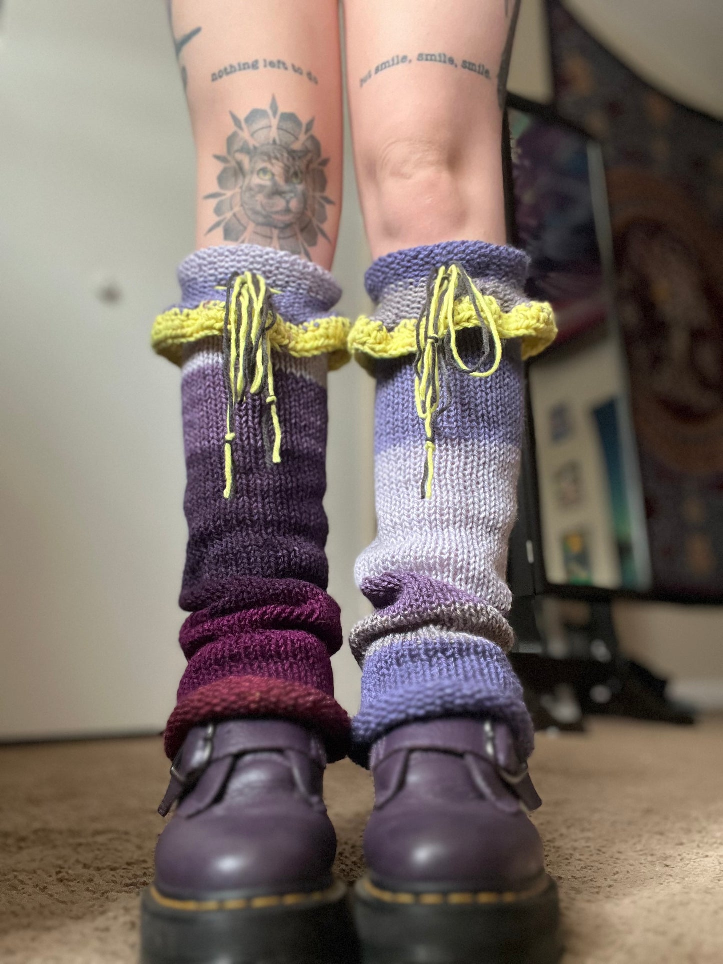 Grape Punch Knit Leggies