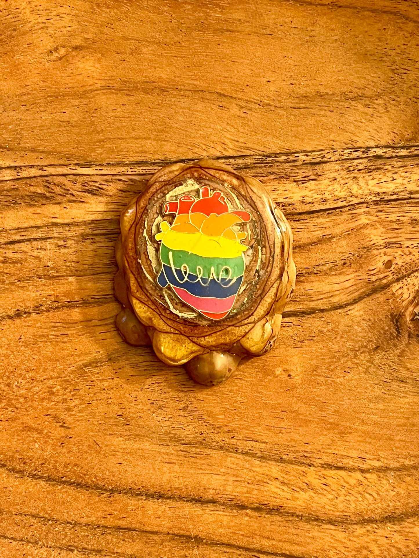 Large Pride Love Pinecone Pendant