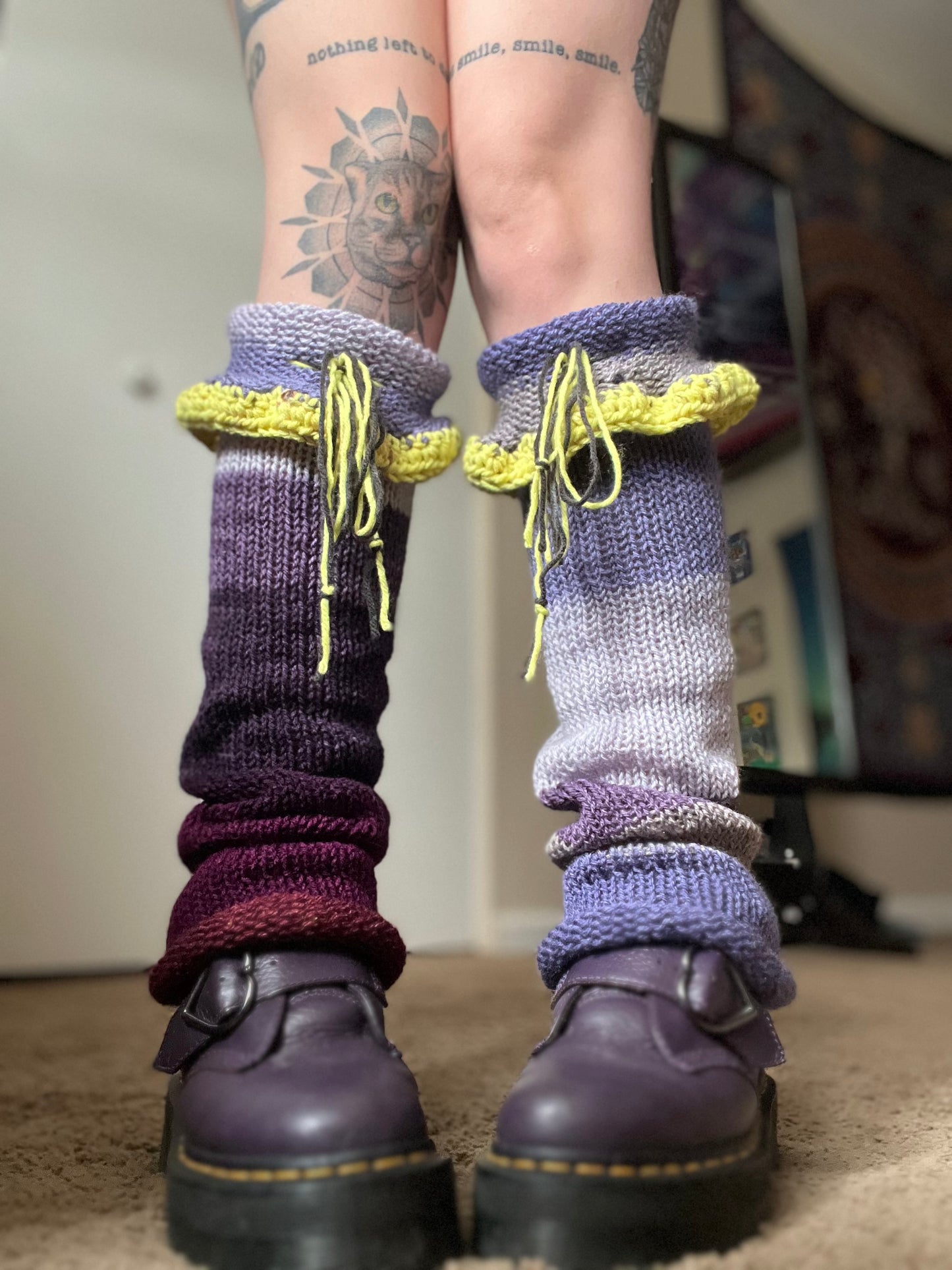 Grape Punch Knit Leggies