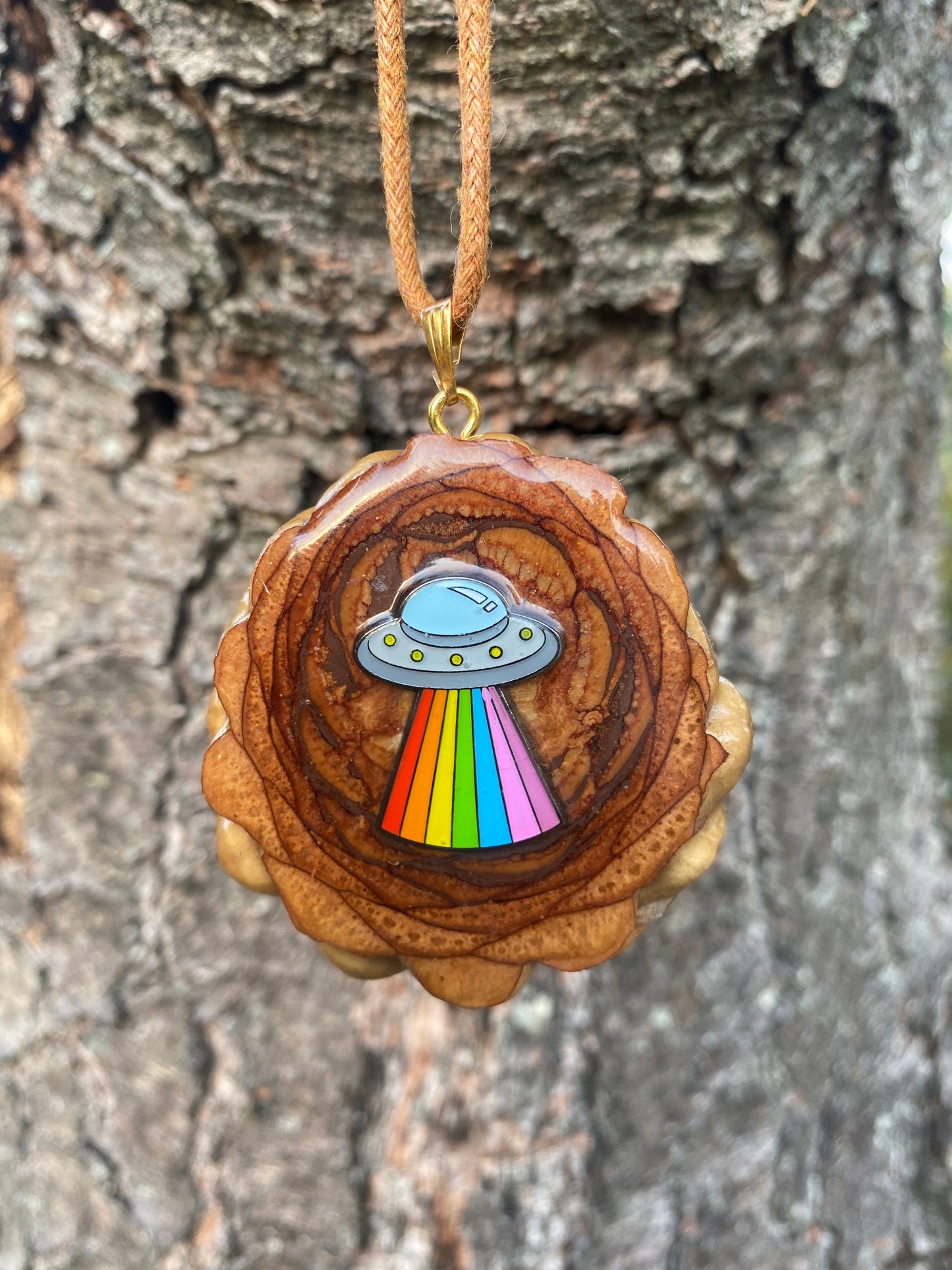 Space Freaks Pinecone Pendant