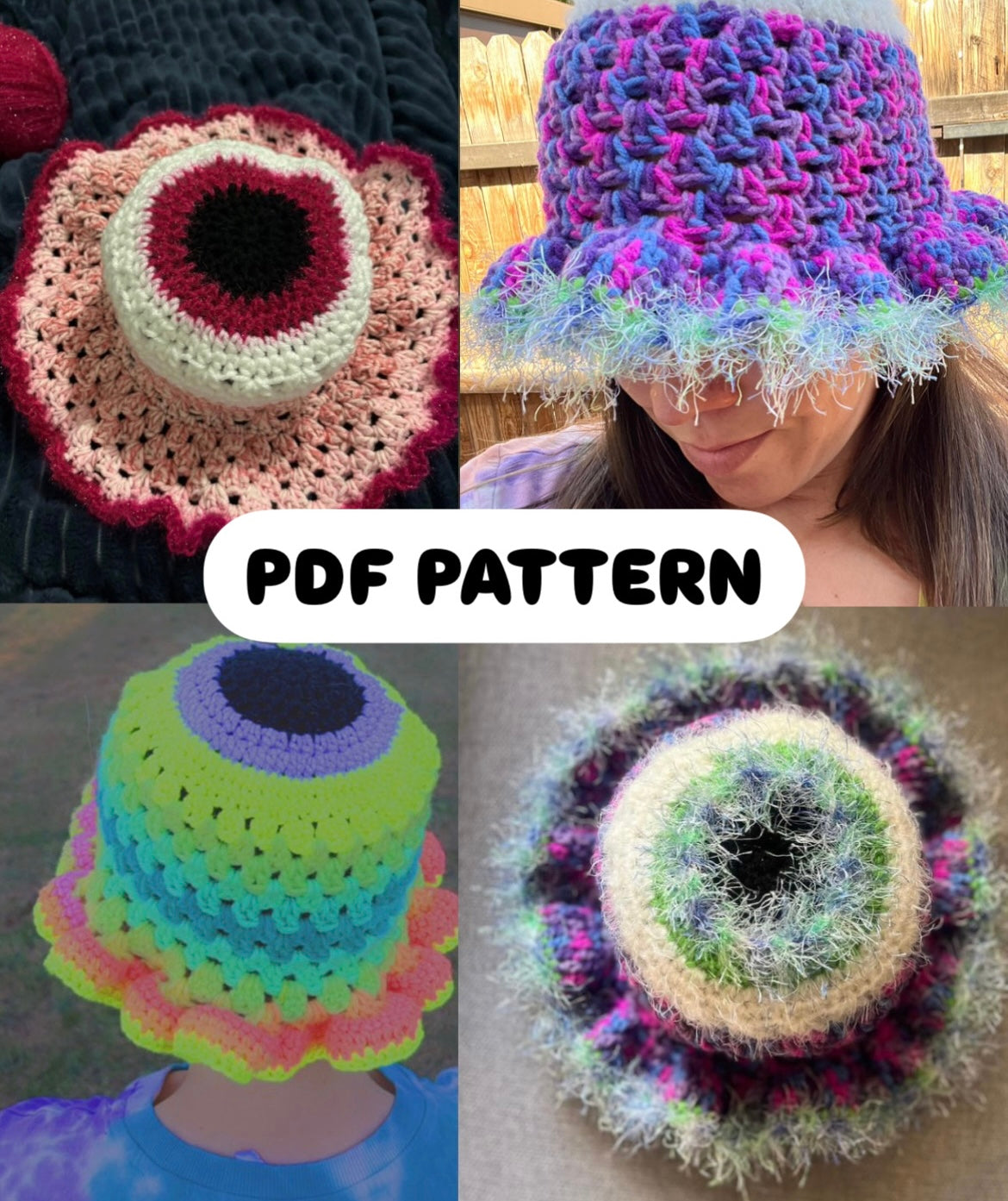 Eye Perspective Hat PDF Pattern