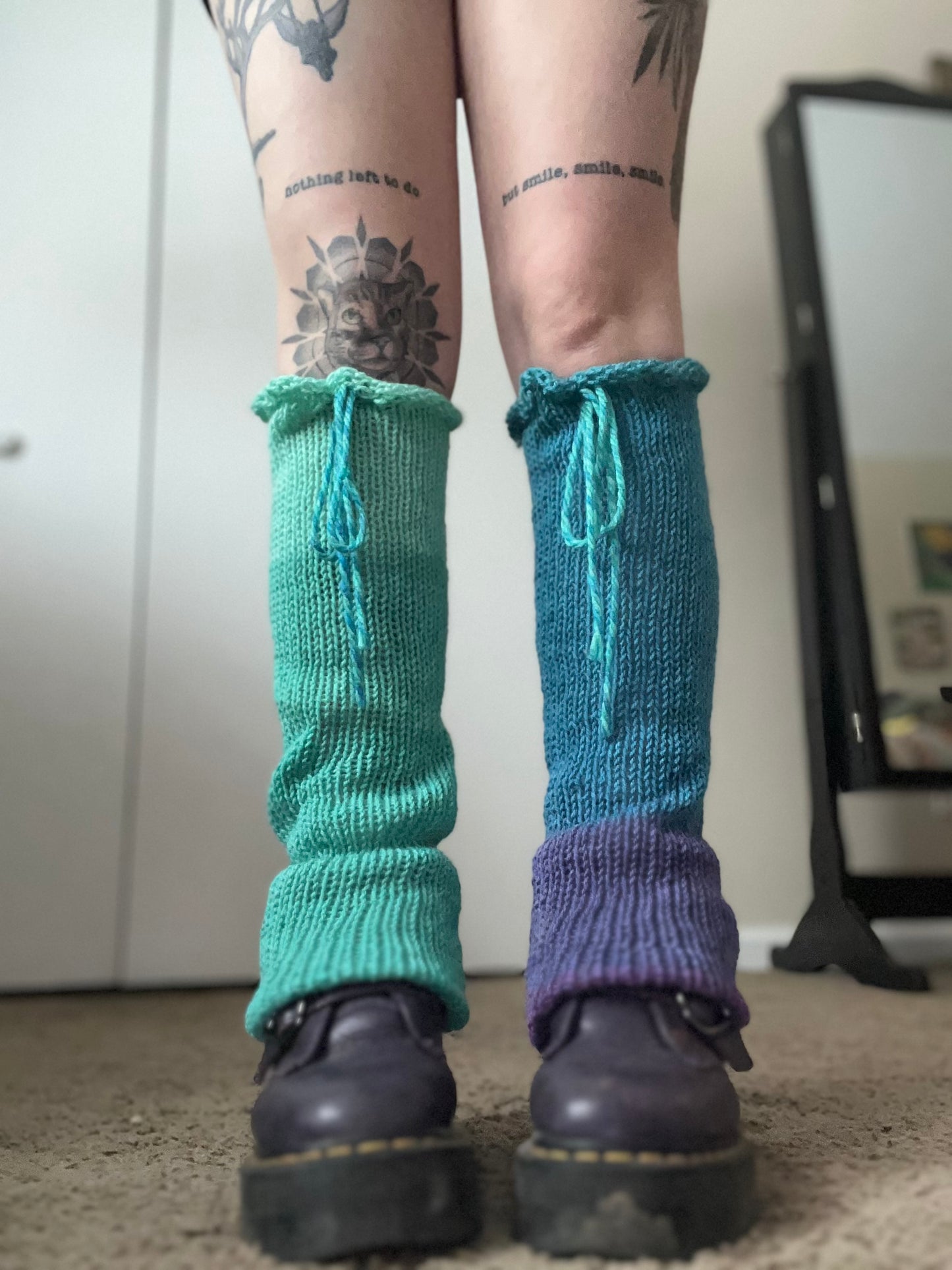 Grove Street Party Knit Legwarmers