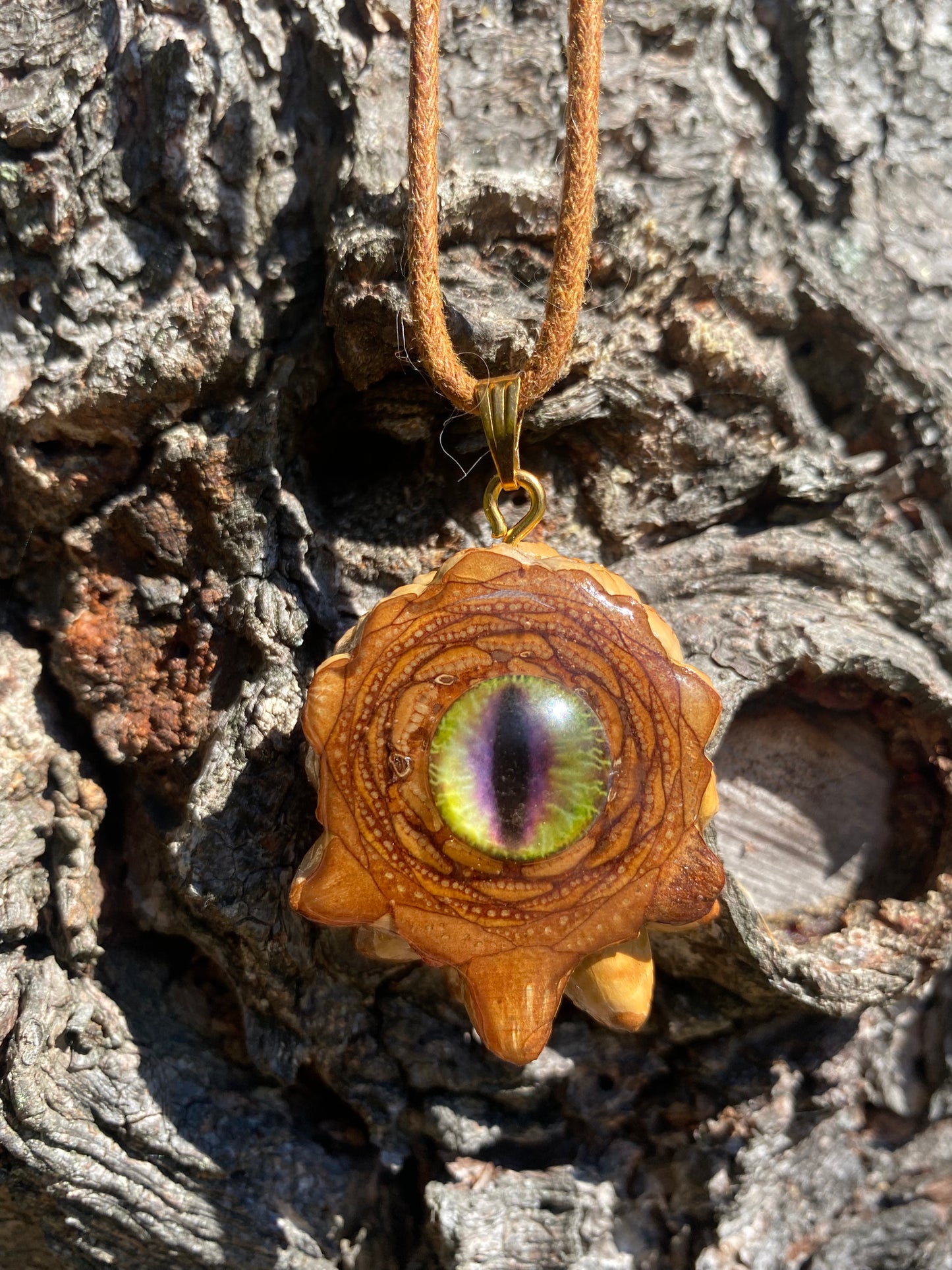 Green Ghoul Pinecone Pendant