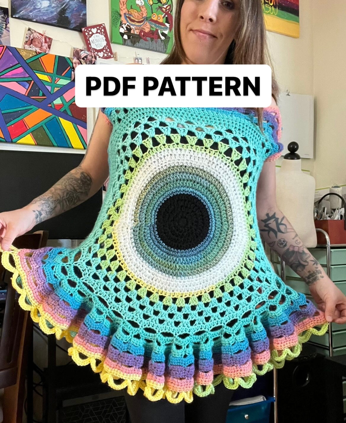 2in1 Evil Eye PDF Pattern