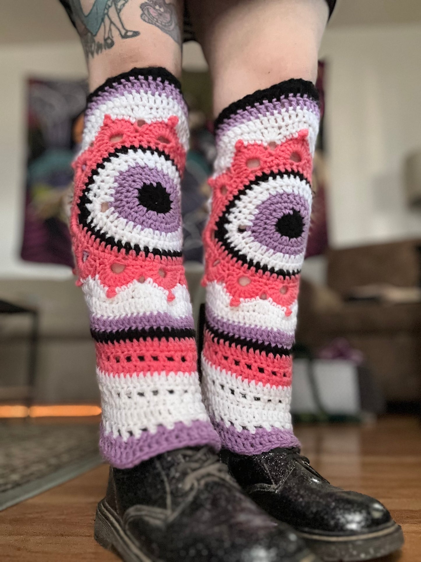 Lunar Gaze Legwarmers PDF Pattern