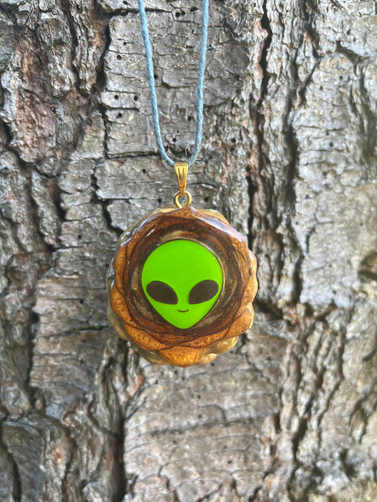 Alien Pinecone Pendant