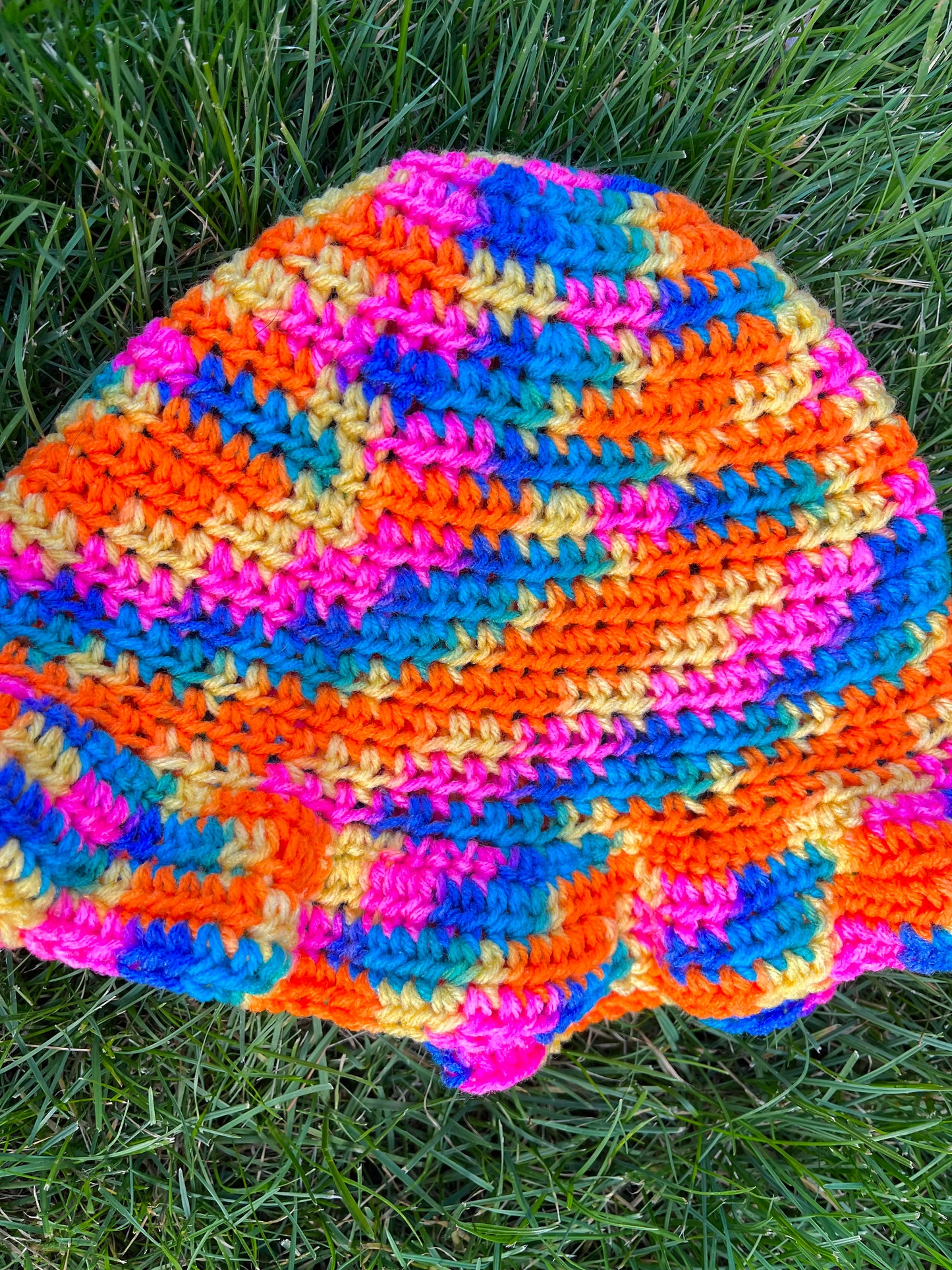 Vibrant Crochet Bucket Hat