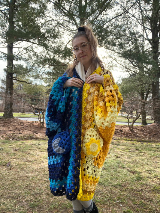 Sun and Moon Cardigan PDF Pattern