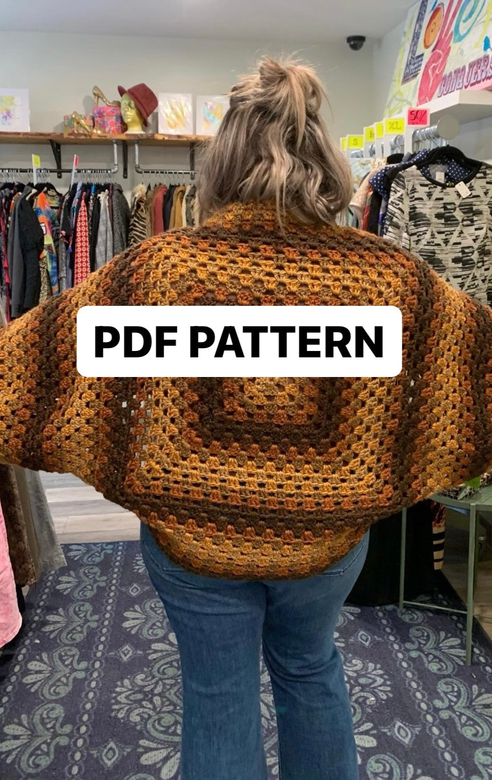 Not Your Granny’s Shrug PDF Pattern