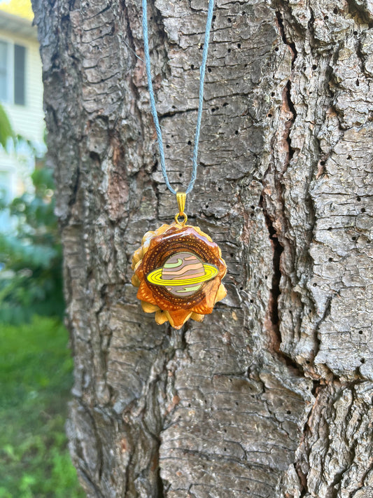 Mini Space Babe Pinecone Pendant