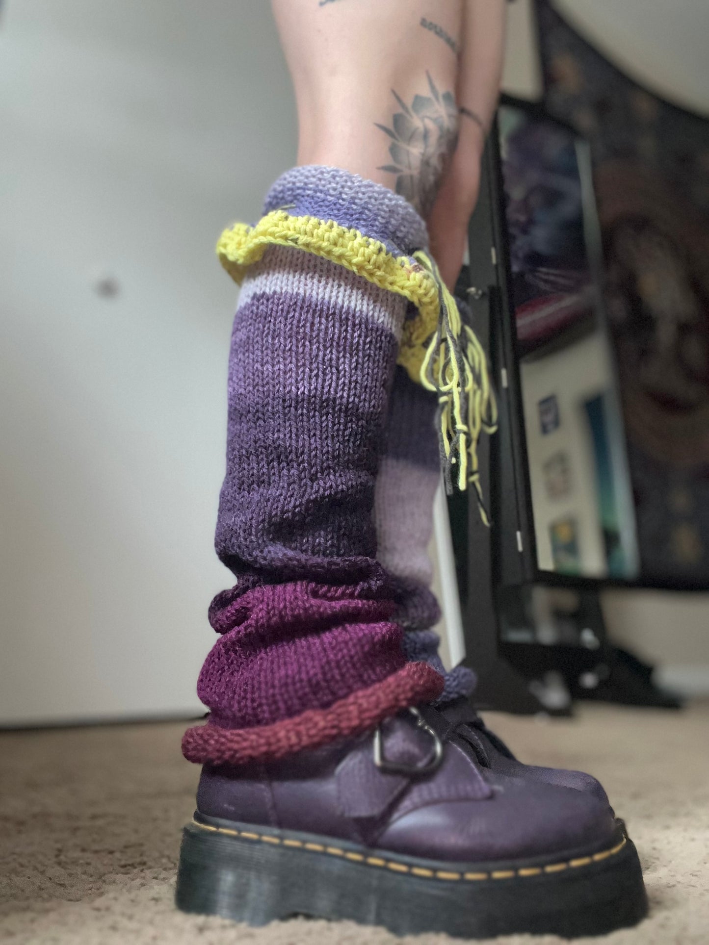 Grape Punch Knit Leggies