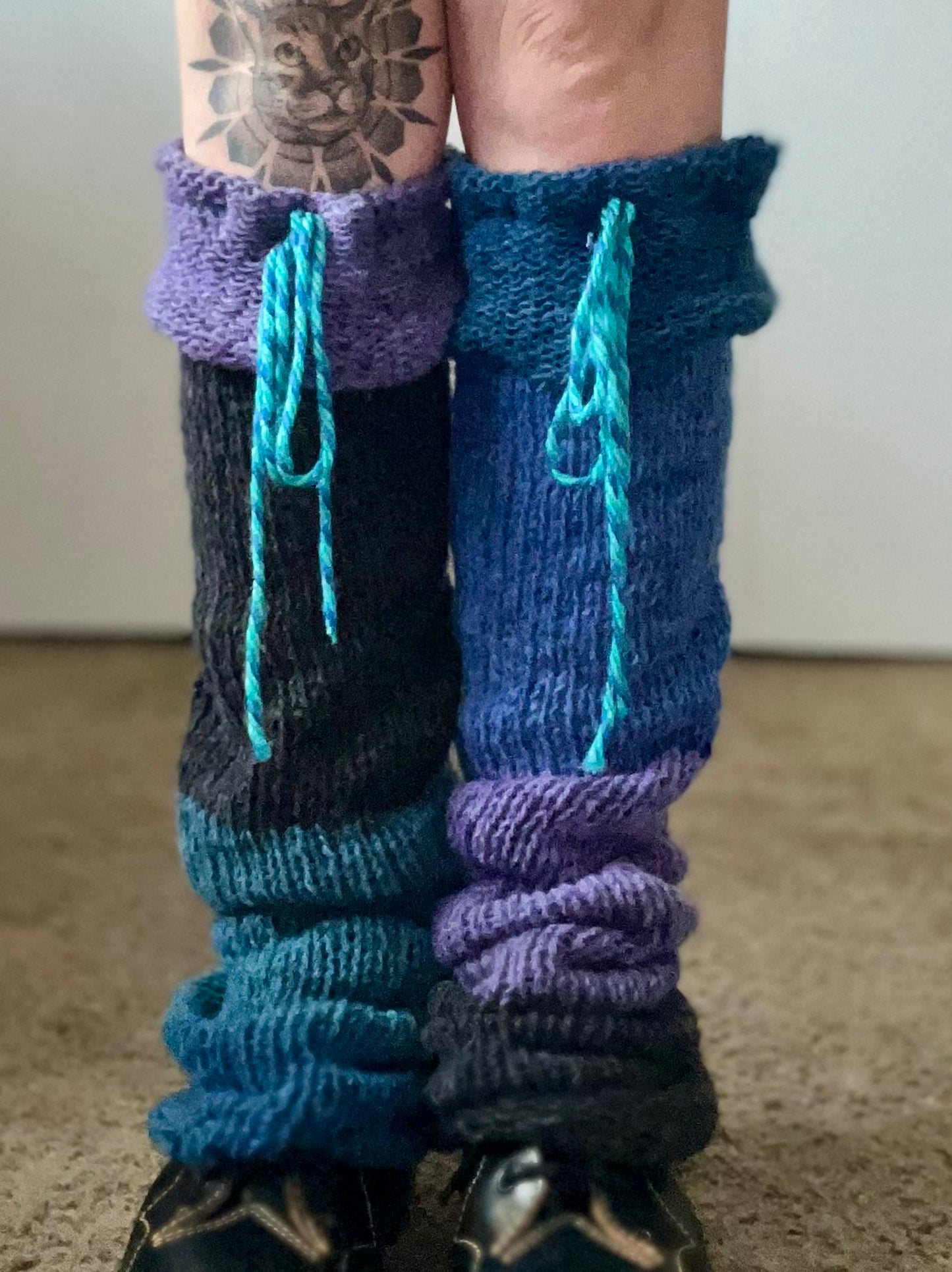 Cloud Cakes Knit Crochet Hybrid Legwarmers