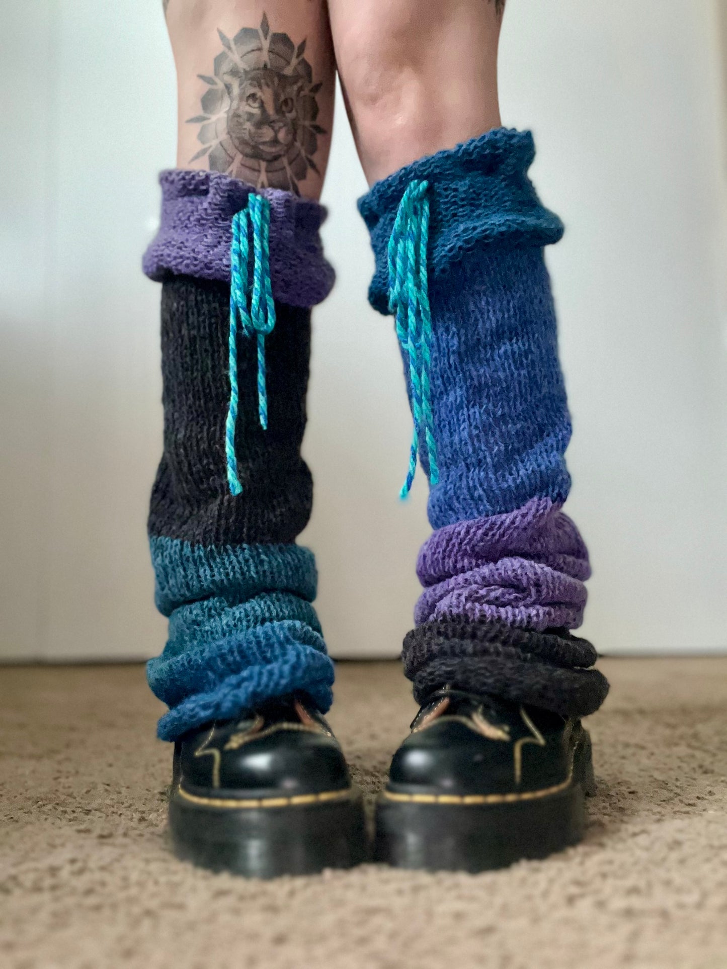 Cloud Cakes Knit Crochet Hybrid Legwarmers