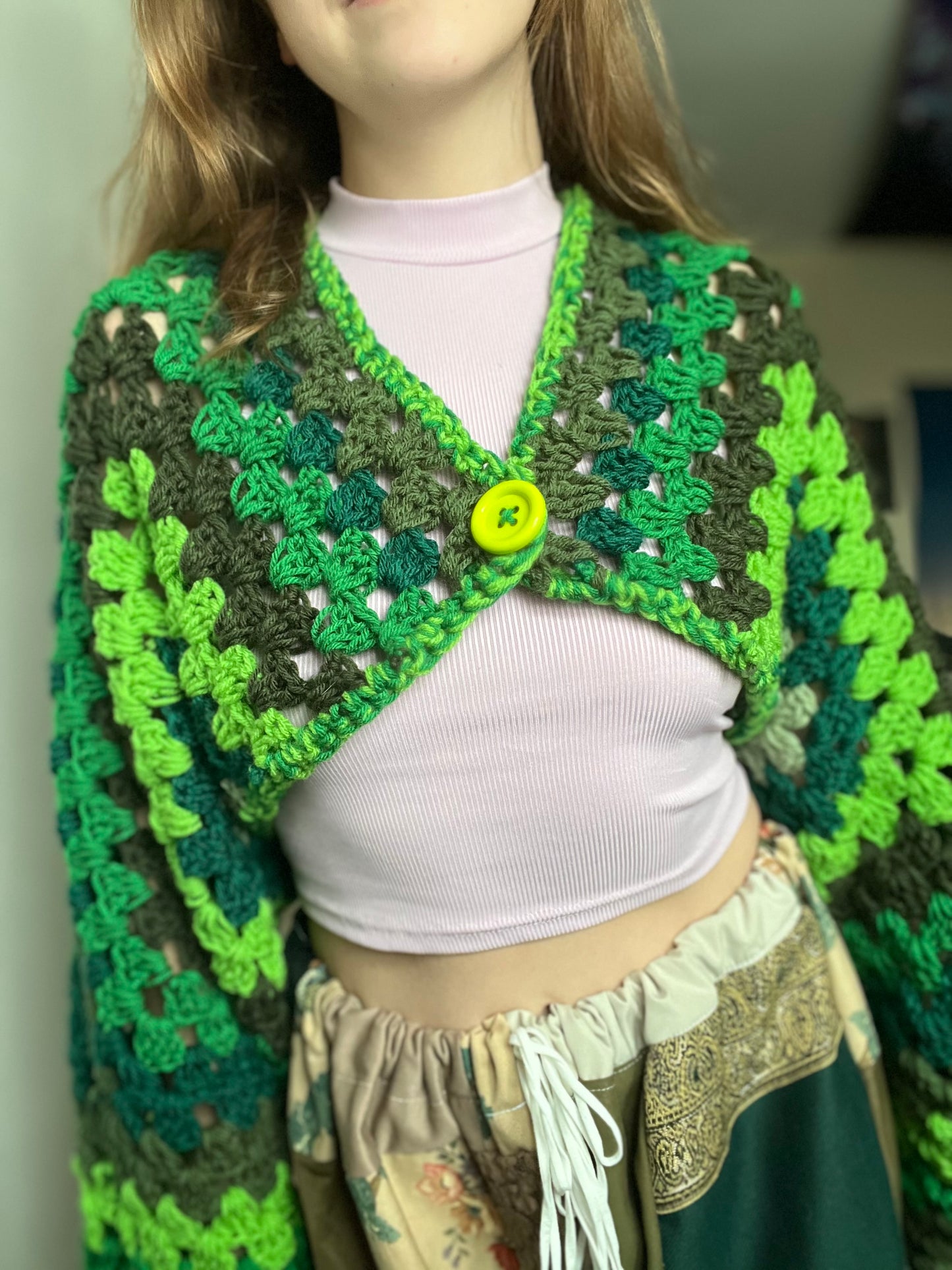 Green Goddess Bolero S-XL