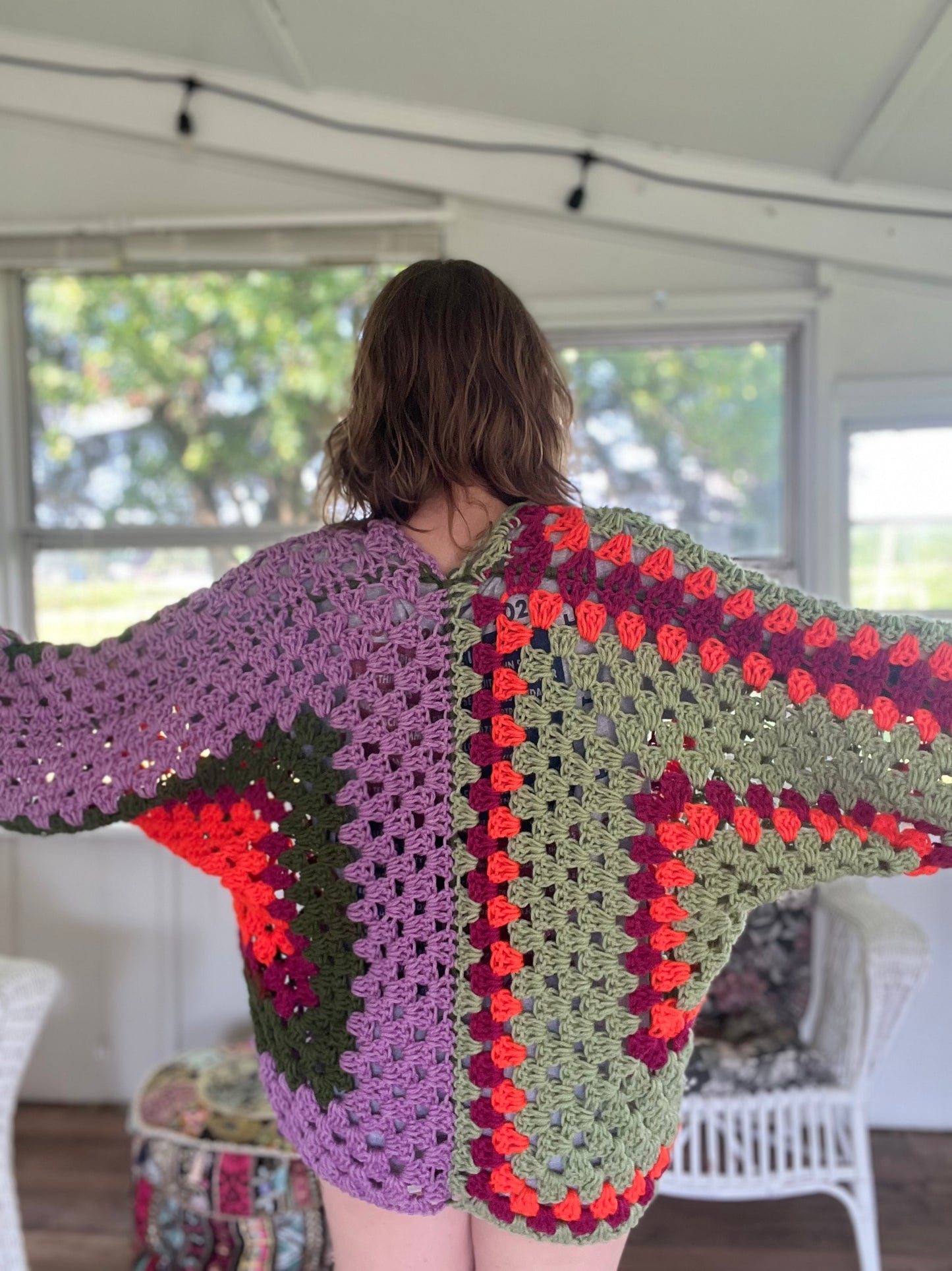 Scrap Yarn Campfire Cardigan XS-L