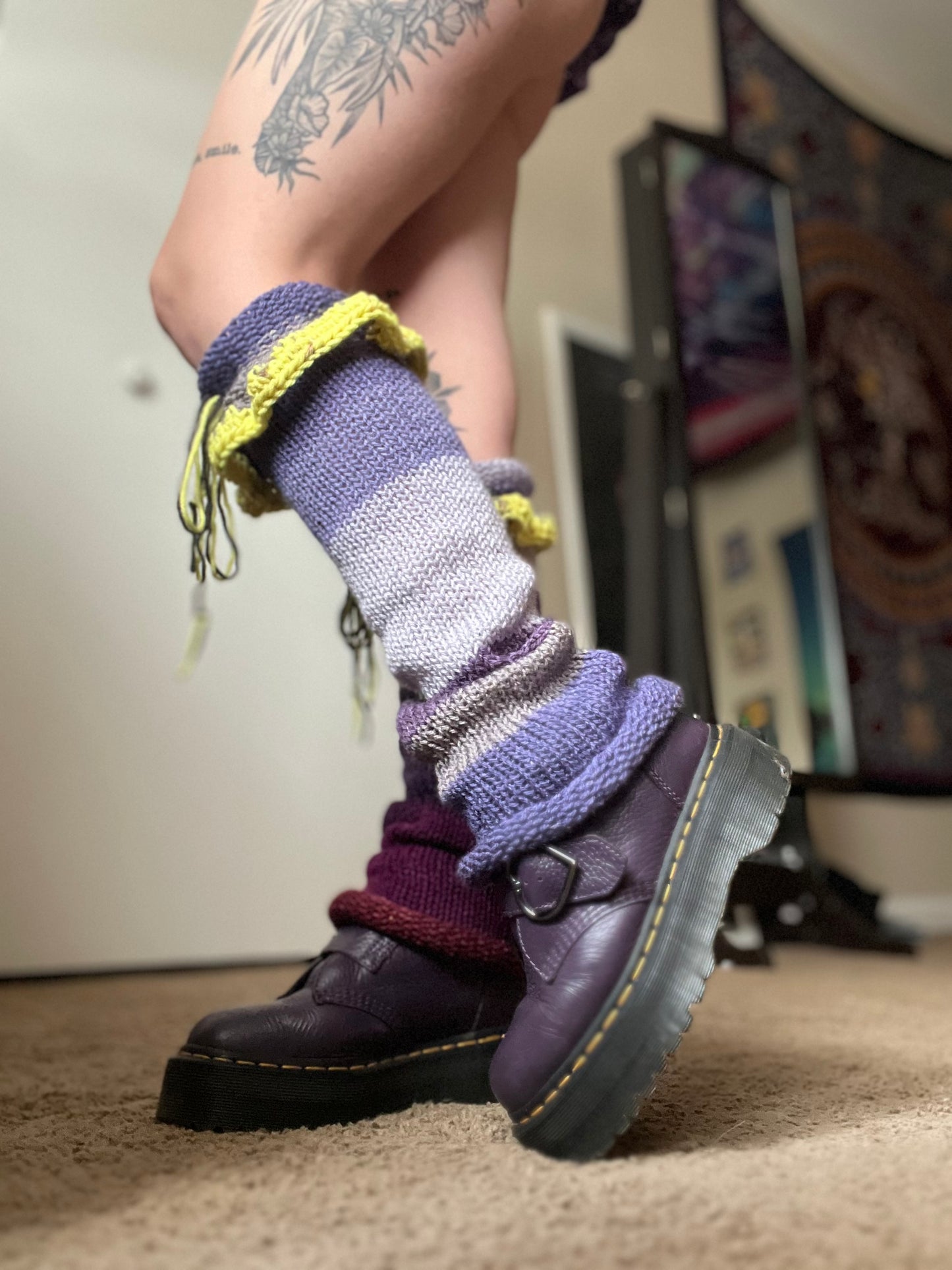 Grape Punch Knit Leggies