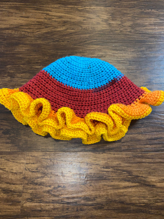 Rainbow Brain Bucket Hat